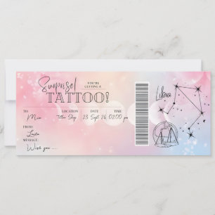 Persönliches Libra-Tattoo Geburtstagsgeschenk-Guts Einladung