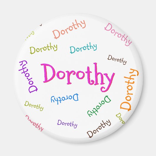 PERSÖNLICHES MAGNET , KINDERNAME, FÜR KINDER (Vorne)