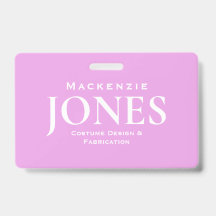 Persönliches Markenlogo Modern rosa Mitarbeiter-Ab