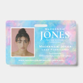 Persönliches Markenlogo Modernes Abzeichen für Abs Ausweis (Rückseite)