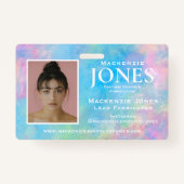 Persönliches Markenlogo Modernes Abzeichen für Abs Ausweis (Rückseite)