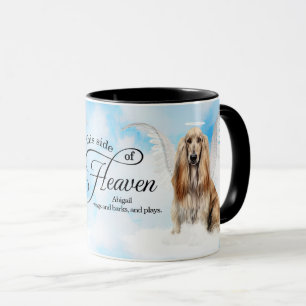 Persönliches Memorial Afghan Hound Hund im Himmel Tasse