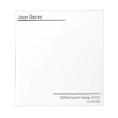 Persönliches Minimalistisches Notepad Notizblock (Vorderseite)