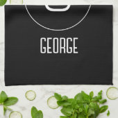 Persönliches Namenslogo Geschirrtuch (Gefaltet)