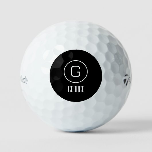 Persönliches Namenslogo Golfball (Vorderseite)