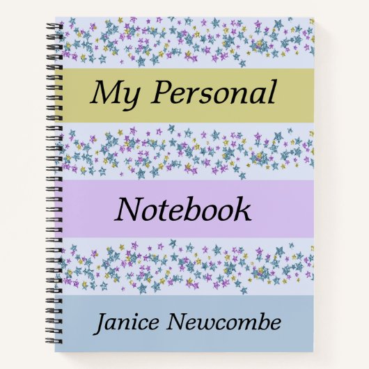 Persönliches Notebook in Pastellen Notizblock (Vorderseite)