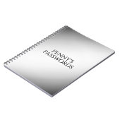 Persönliches Notebook mit schwarzer und weißer Far Notizblock (Linke Seite)