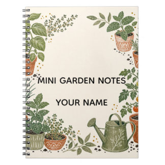 Persönliches Notizbuch für Mini-Gartennotizen Notizblock