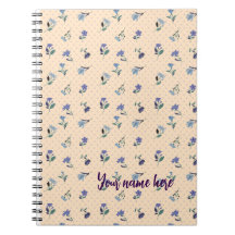 Persönliches Notizbuch Peachify Pastel Blüten