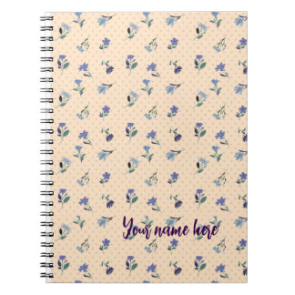 Persönliches Notizbuch Peachify Pastel Blüten Notizblock