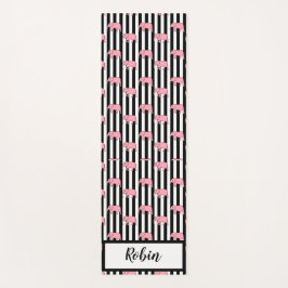 Persönliches Pink Elephants Muster für sie Yogamatte