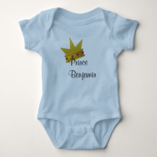 Persönliches Prince-Shirt - Erstes T-Shirt des Kin Baby Strampler (Vorderseite)