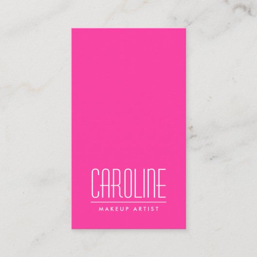 Persönliches Profil der Girl-Hot-Rosa-Mode oder Visitenkarte (Vorderseite)