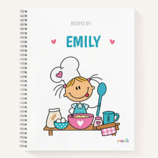 Persönliches Rezeptnotizbuch für Kinder Notizblock
