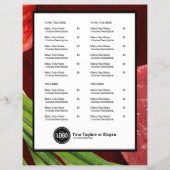 Persönliches Steak-Thema Flyer (Hinten)