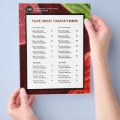 Persönliches Steak-Thema Flyer (Hand)