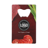 Persönliches Steak-Thema Geldbeutel Flaschenöffner (Vorderseite)