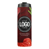 Persönliches Steak-Thema Thermosbecher (Vorderseite)