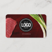 Persönliches Steak-Thema Visitenkarte (Rückseite)