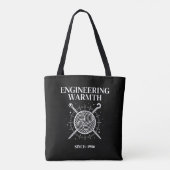 Persönliches Strickprojekt 'Engineering Warmth' Tasche (Rückseite)