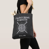 Persönliches Strickprojekt 'Engineering Warmth' Tasche (Von Nahem)