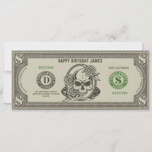 Persönliches Tattoo-Ticket-Geschenkzertifikat Einladung