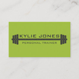 Persönliches Trainer-Fitness Barbellgewicht Visitenkarte