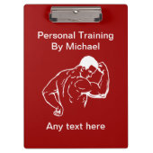 Persönliches Trainer-Gewohnheits-Klemmbrett Klemmbrett (Vorderseite)