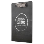 PERSÖNLICHES TRAINER SKETCH LOGO Personalisiert Klemmbrett (Links)