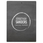 PERSÖNLICHES TRAINER SKETCH LOGO Personalisiert Klemmbrett (Rückseite)