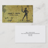 Persönliches Trainer-Tinten-Mädchen Visitenkarte (Vorne/Hinten)