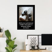 Persönliches Trainingsgerät für individuelle Fitne Poster (Heimbüro)