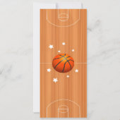 Persönliches Ultimate Basketball Geburtstagsfeier  Einladung (Rückseite)