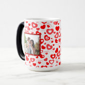 Persönliches Valentinstag-Foto Verwandlungstasse (Vorderseite Links)