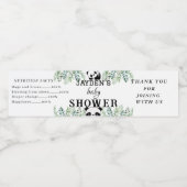 Persönliches Watercolor Green Leaf Wasserflaschenetikett (Einzelnes Label)