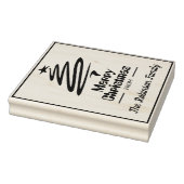 Persönliches Weihnachtskartendesign - Briefmarke Gummistempel (Stempel)