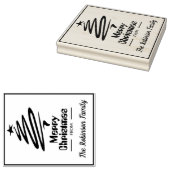 Persönliches Weihnachtskartendesign - Briefmarke Gummistempel (Stempel)