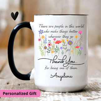 Persönliches Wertschätzungs-Geschenk, bedeutendes Zweifarbige Tasse