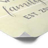 persönliches Willkommenspopster Poster (Ecke)