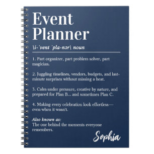 Persönliches Wörterbuch für Eventplaner - Definiti Notizblock