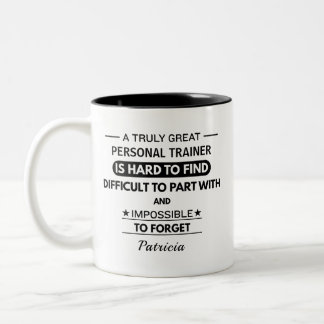 Persönliches Zitat zur Wertschätzung für den persö Zweifarbige Tasse