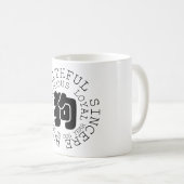 Persönlichkeit Dog Zodiac-Zeichen-Tasse Geboren im Kaffeetasse (VorderseiteRechts)