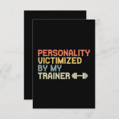 Persönlichkeit geopfert von meiner Trainer Funny F Dankeskarte (Vorne/Hinten)