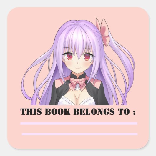 Persönlichkeit Quadratischer Aufkleber (Vorderseite)