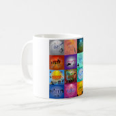 Persönlichkeits-Art Tabellen-Tasse Kaffeetasse (Vorderseite Links)