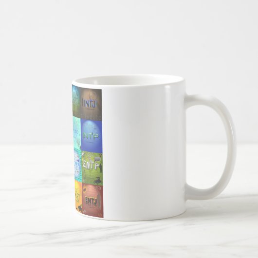 Persönlichkeits-Art Tabellen-Tasse Kaffeetasse (Rechts)