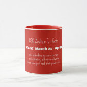 Persönlichkeitsmerkmale des Sternzeichens WIDDER Tasse (Zentrum)