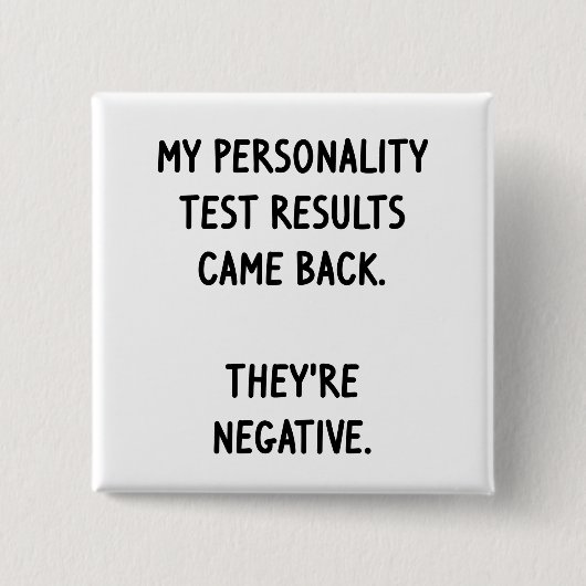 Persönlichkeitstest Button (Vorderseite)