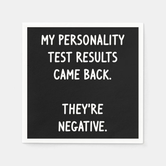 Persönlichkeitstest Serviette (Vorderseite)