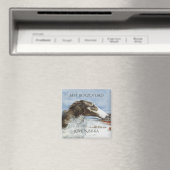 Persönlichster Borzoi-Vater Magnet (In Situ (Geschirrspüler))